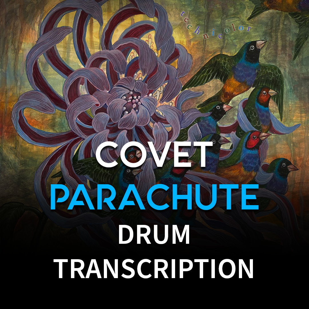 Covet Parachute drum transcription thm.p
