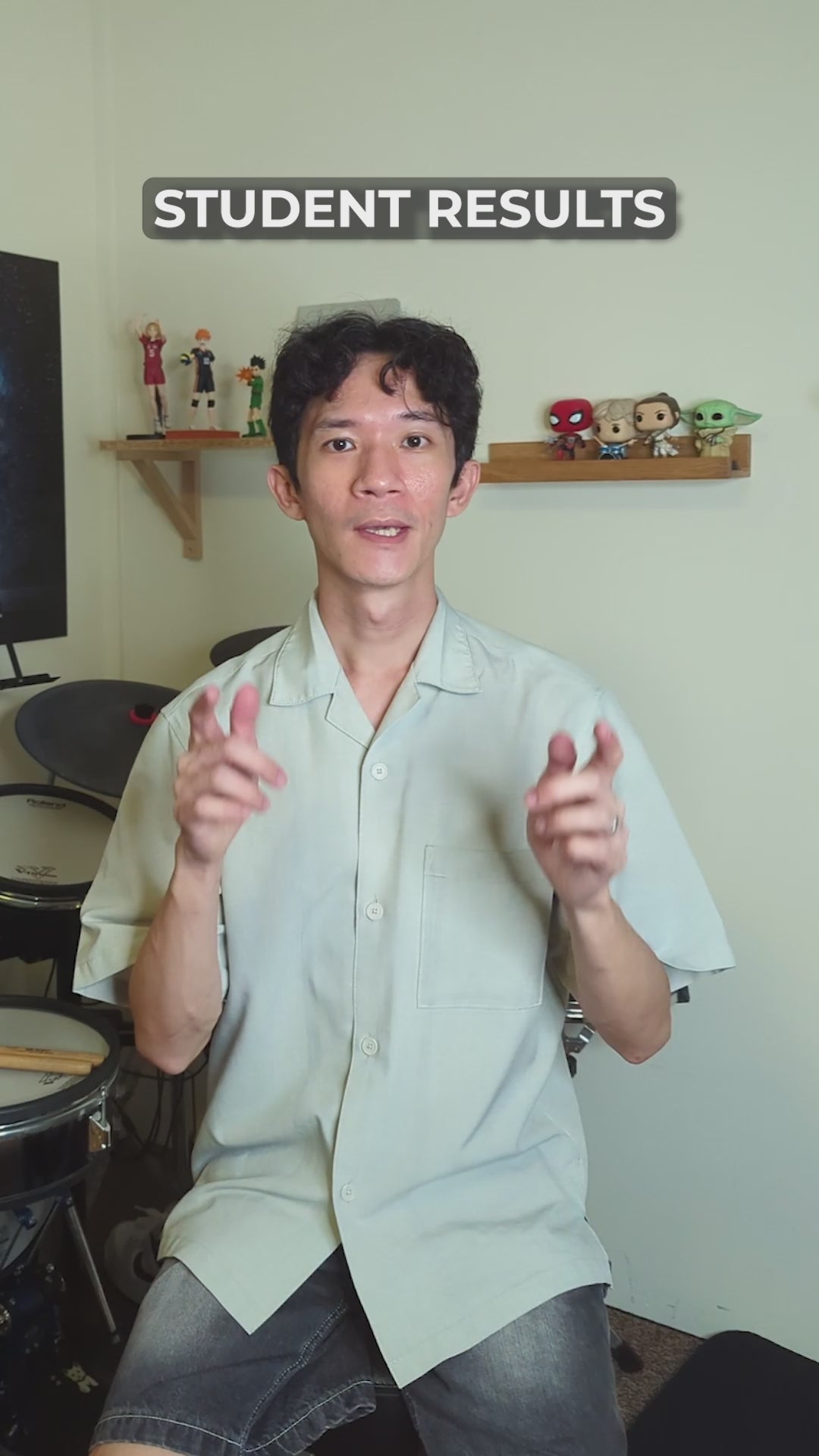 student transformation video of my art of double bass drumming course